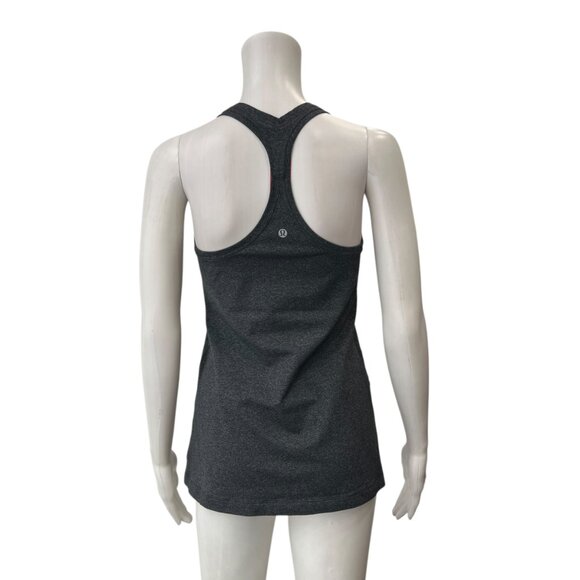 $48 Lululemon Heathered Gray Cool Racerback II Tank Top size 8 - Picture 4 of 6